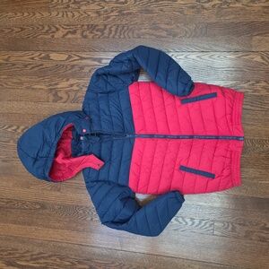 Toobydoo Bubble Club puffer jacket - size 12 - Color Block Navy great condition!